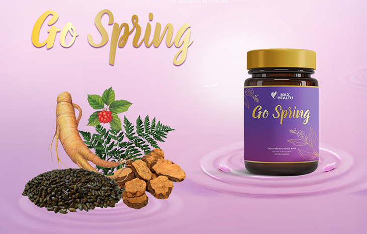 Viên uống nội tiết tố nữ Go Spring gồm những thành phần thảo dược lành tính